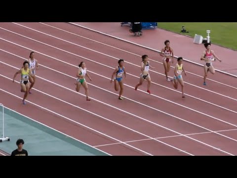 少年A女子100m準決勝3組 茨城国体