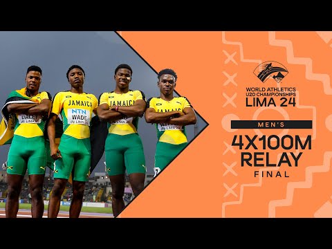 Jamaica 🇯🇲 and GB 🇬🇧 involved in dramatic 4x100m battle | World Athletics U20 Championships Lima 24