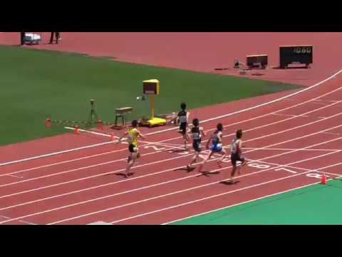愛知県高校総体　男子100m　予選第5組　2018/05/19