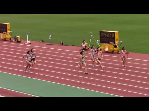 2017 東海学生陸上 女子100m 予選 1