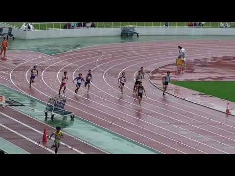 2018 茨城県高校新人陸上 男子200m予選3組