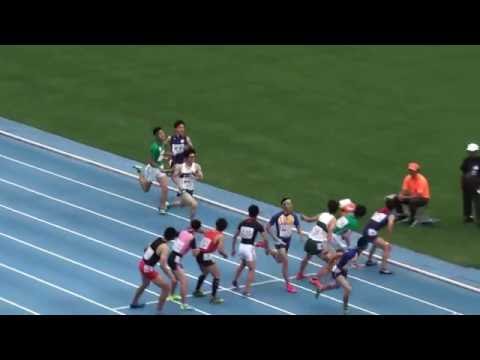 2016 北関東高校総体陸上 男子マイル予選1組