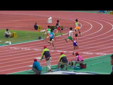 2018京都高校陸上　市内ブロック予選　男子4×100mリレー3組