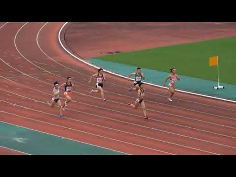 2018全国高校総体陸上南九州大会（沖縄）女子200m予選1組