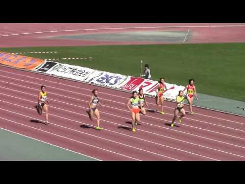 2015 布勢スプリント 女子100m 第1レース 6組