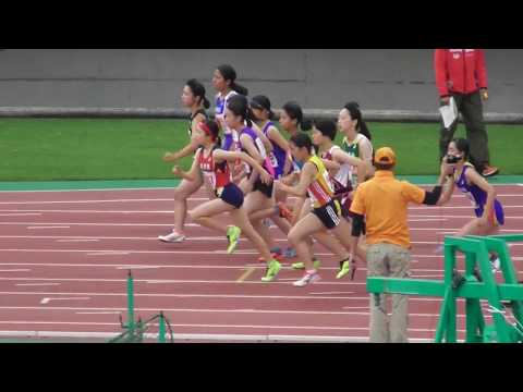 女子1500m_決勝1組_第50回北海道高体連札幌支部新人陸上20180819