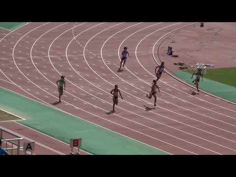 2018 0819 第73回九州陸上選手権大会 J女子200m予選8組