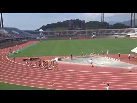 四国中学総体2017・陸上競技／男子1年1500m決勝、児島雄一郎（羽ノ浦中）4分30秒66