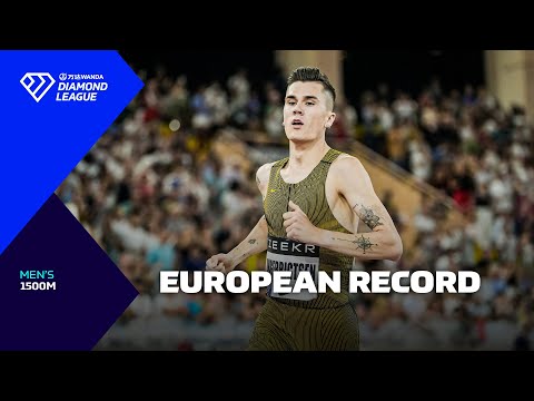 Jakob Ingebrigtsen sets new European RECORD in Monaco 1500m - Wanda Diamond League 2024