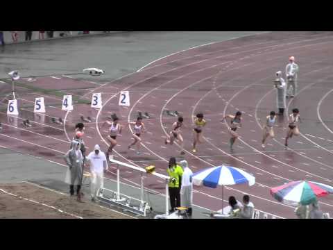 2015 西日本インカレ陸上 女子100m 準決勝1