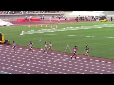 2016 岡山インターハイ陸上 女子4×400mR予選1