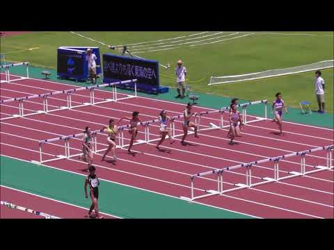 女子100mH_予選4組_三重インターハイ陸上20180802