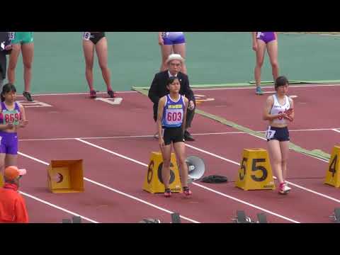 H30　千葉県記録会　女子100mH　1組