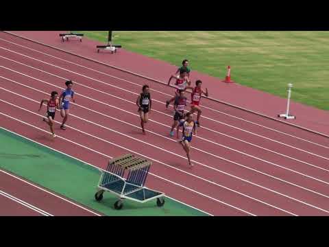 2018 茨城県高校個人選手権 1年男子100m予選12組