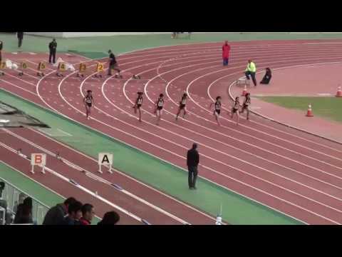 2018 第1回県記録会 中学女子100m17組