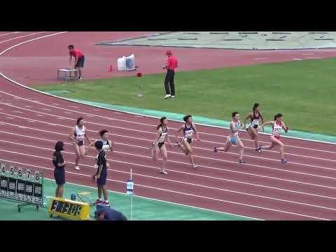 女子100m予選4組 永野真莉子11.87(0.0) 東日本実業団2019