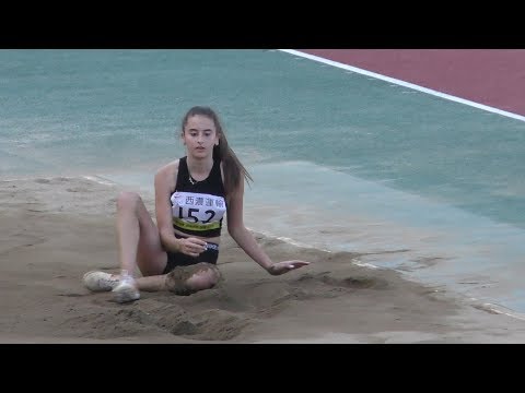 Asian Junior Athletes Championships Japan WOMAN LongJump Final アジアジュニア陸上 女子走幅跳決勝 20180609