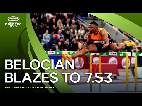 Belocian dominates 60m hurdles in Karlsruhe 🔥 | World Indoor Tour 2025