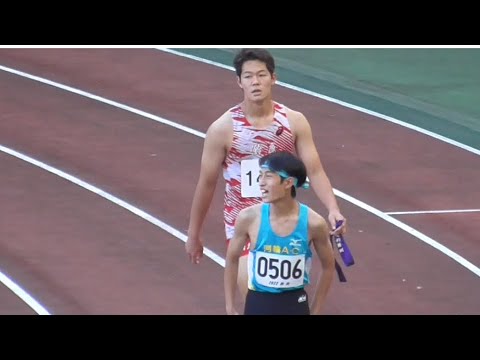 中学男子4×100mRタイムレース エコパトラックゲームズ2022