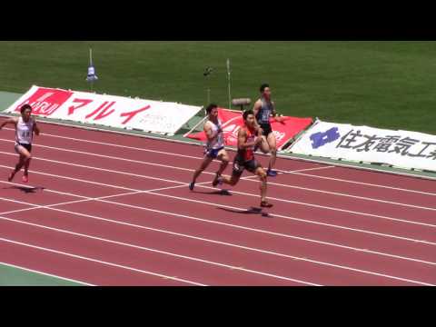 2017布勢スプリント男子100m4 飯塚ミズノ　10.10 +1.7 自己新