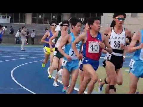 日体大記録会　男子10000m 4組(前編)　2016年5月14日