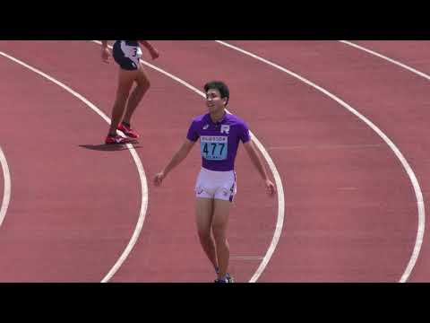 2018 関東インカレ陸上 男子2部 100m 予選1組