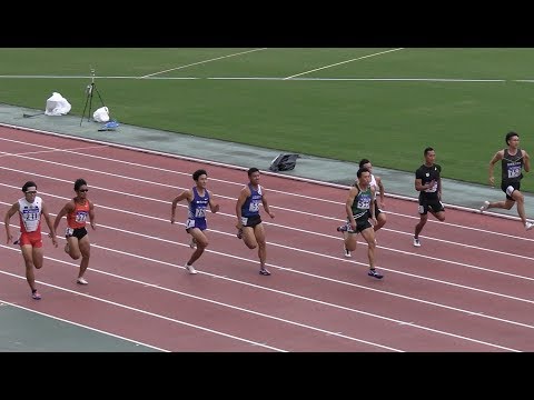 男子100m決勝 ★全日本実業団陸上 2019.9