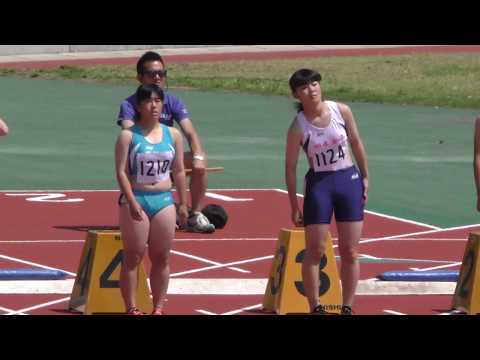 20170519群馬県高校総体陸上女子100m予選4組