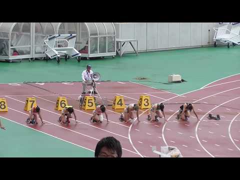 第28回全国七大学対校女子陸上競技大会　女子100m　予選第1組　2017/7/30