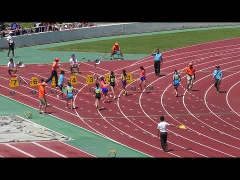 H30　千葉県中学通信陸上　1年女子100m　B決勝
