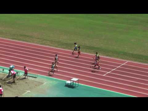 H29　千葉県中学総体　1年女子100m　準決勝1組