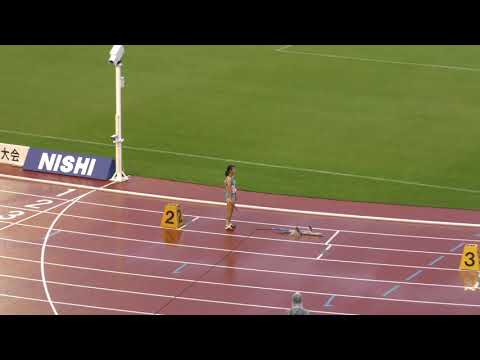 女子4×100mR 予選5組　U18日本選手権 R01