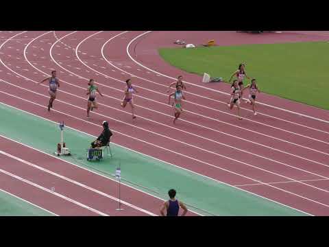 女子200m決勝　U20日本選手権R01