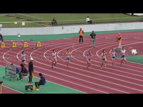 2018 東北高校新人陸上 女子 100m 予選3組