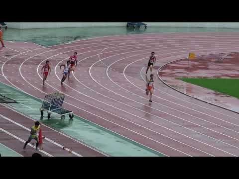 2018 茨城県高校新人陸上 男子200m予選1組