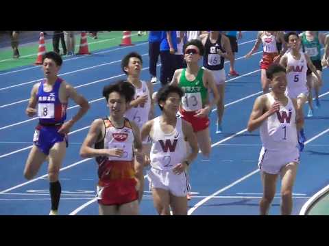 日体大記録会 1500m8組 徳永(日清食品･中大OB) 2018.5.12