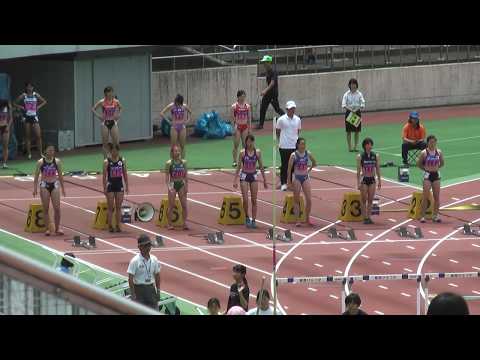 H29　個人選手権　女子100mH　予選5組