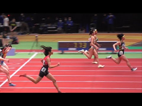 予選-決勝　U16女子60ｍ　2022日本室内陸上