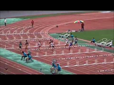 西川晴海選手（愛媛大）男子110mハードル決勝、優勝タイム：14秒81　～四国インカレ2017～