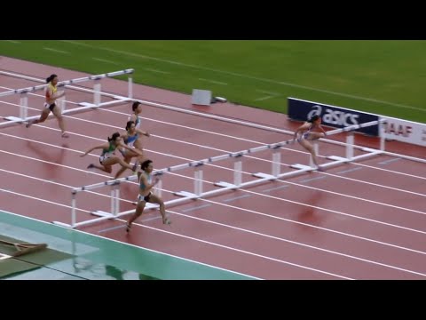 女子100mH 予選5組　U20日本選手権 R01
