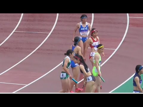 中国高校 女子4×100mR 織田記念陸上2024