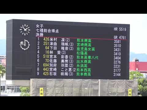 2019.6.16 南九州大会 女子七種800m