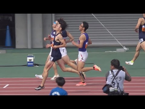 決勝 男子200m 関東インカレ陸上2025