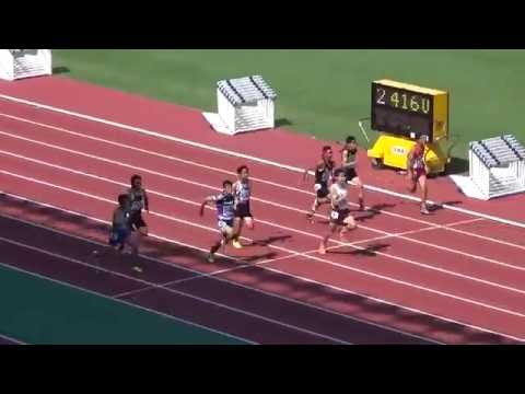 ２０１６年　陸上東海中学総体　中３男子１００ｍ予選～決勝