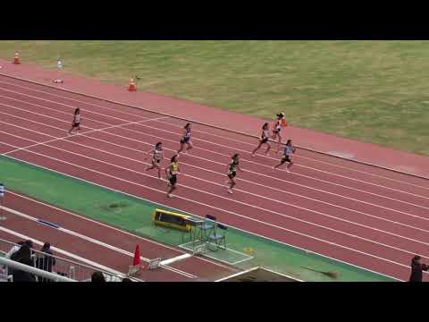 2018 第1回県記録会 中学女子100m2組