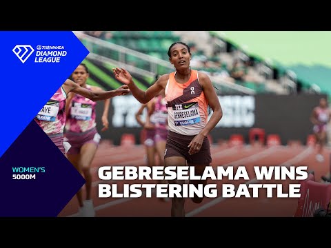 Tsigie Gebreselama wins bristering 5000m battle in Eugene - Wanda Diamond League