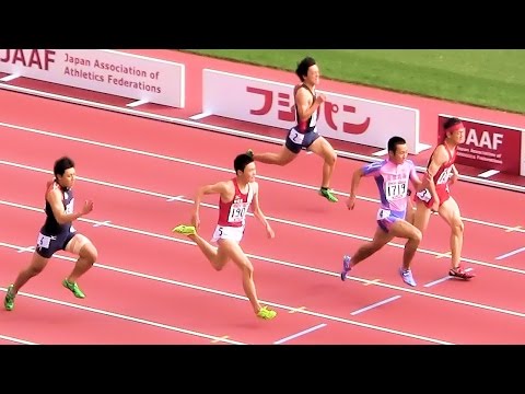 2015ユース陸上男子 100ｍ 予選1組 20151017