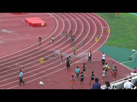 H29　千葉県中学総体　男子4x100mR　予選1組