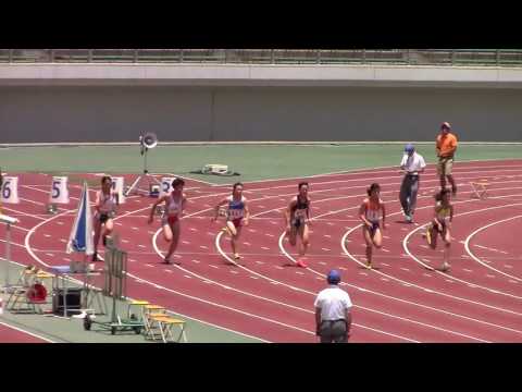 2016 東海高校総体陸上 女子100m予選1