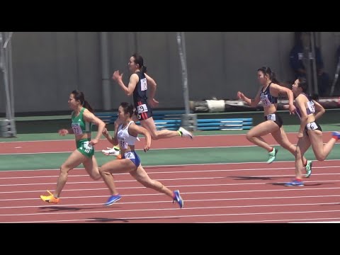 予選 女子100m 関東インカレ陸上2025